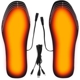 USB Chargeable Heating Insoles; Warm Shoe Insert For Winter Outdoor Activities