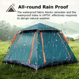 2-3 Person Camping Tent Outdoor Foldable Waterproof Tent with 2 Mosquito Nets Windows Carrying Bag for Hiking Climbing Adventure Fishing