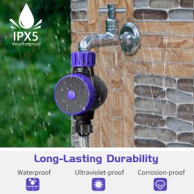 Bluetooth Sprinkler Timer, WiFi Smart Irrigation Water Timer, Wireless Remote APP & Voice Control, Rain Delay/ Manual/ Automatic Watering System