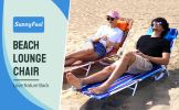 Beach Lounge Chair, Reclining Beach Chairs, 180-degree & Lay Flat