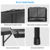 35.62x23.42x25.9in Foldable Camping Table Collapsible Picnic Aluminum Alloy Grill Stand 88LBS Max Load Height Adjustable BBQ Table