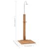 Garden Shower 29.5"x29.5"x82.7" Solid Teak Wood